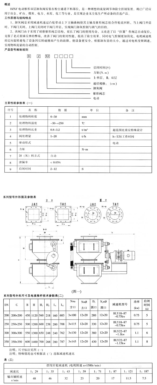 DZXF型電動錐形雙層卸灰閥